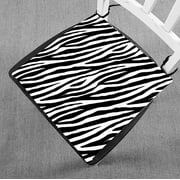 ECZJNT Zebra Skin Repeated Black White Colors seat pad chair pads seat cushion 16x16 Inch