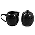 thumbnail image 3 of Black Ceramic Two Piece Creamer & Sugar Service Set, 3 of 3