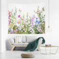 thumbnail image 2 of Tapiz de pared con flores, hojas y mariposas, 150 x 100 cm, microtela, 2 of 3
