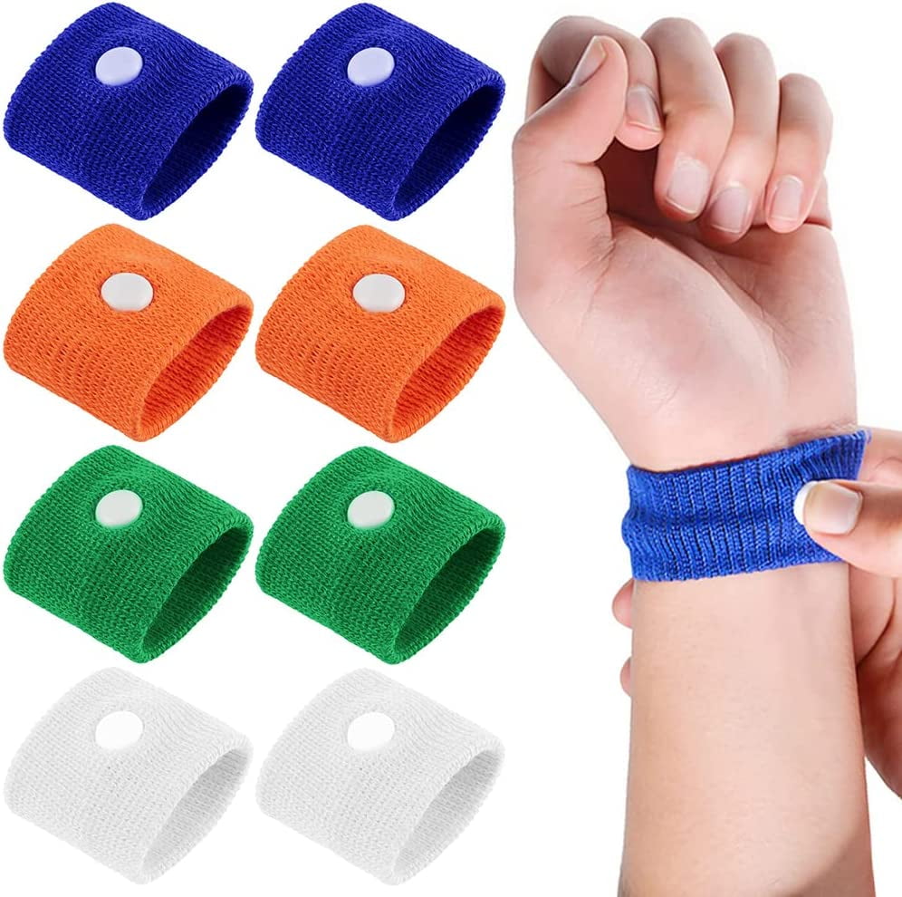 DIYFUN 2 Pairs Travel Sickness Bands, Motion Sickness Relief Wristbands