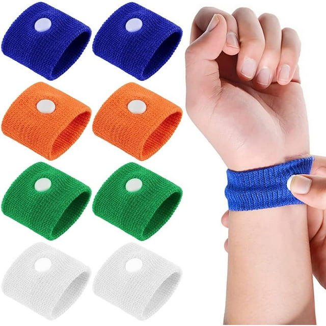 DIYFUN 2 Pairs Travel Sickness Bands, Motion Sickness Relief Wristbands