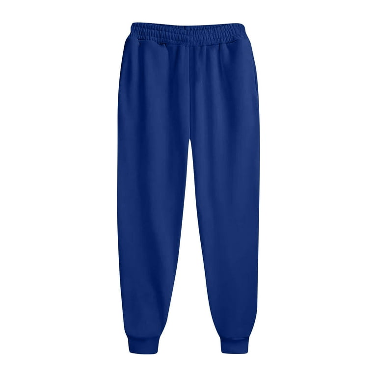 Women's plain pants 6 pockets royal blue color