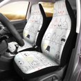 thumbnail image 2 of ABPHQTO Juego de 2 fundas de asiento de coche Modern Fantasy Colorful Aquarelle Paper Textured Universal Auto Asientos delanteros Protector para coche, SUV Sedan, Truck, 2 of 4