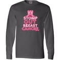thumbnail image 3 of Inktastic Stomp Out Breast Cancer with Pink Cowgirl Boots Long Sleeve T-Shirt, 3 of 5