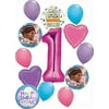 Doc McStuffins Party Supplies 1st Birthday Balloon bouquet Decorations 13 piece kit