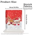 thumbnail image 6 of TSOVTHRID Dining Chair Back Cover Cute Santa Claus Reindeer Print Kitchen Chairs Cover Decorative Chair Protector Slipcovers for Home Hotel Office Farmhouse Christmas Decoration, Set of 1, 6 of 7