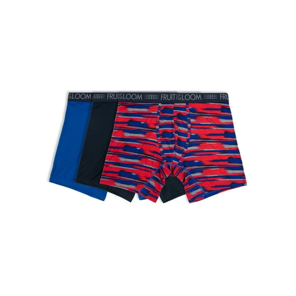 Fruit of the Loom Men's Breathable Micro-Mesh Boxer Briefs, 3-Pack