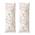 thumbnail image 1 of Fotbe Wildflower Watercolor 3 Funda para Almohada Corporal con Diseño, Funda de Microfibra Ultrasuave de 20x54 Pulgadas, Ropa de Cama Elegante, 1 of 7