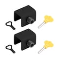 thumbnail image 1 of 2 Sets Sliding Security Window Locks with Key, Window Stoppers for Vertical & Horizontal Slide Door, 1 of 5