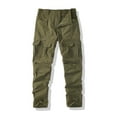 thumbnail image 6 of Men's Water Resistant Cargo Work Pants Ripstop Tactical Hiking Military Construction Outdoor Pants Pockets Army Green S, 6 of 6