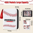 thumbnail image 4 of Carpeta para tarjetas de béisbol efunny, 400 bolsillos, impermeable y con fundas, 4 of 7