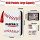 thumbnail image 4 of Carpeta para tarjetas de béisbol efunny, 400 bolsillos, impermeable y con fundas, 4 of 7