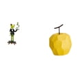 thumbnail image 1 of Escultura de rana de con forma de fruta, figura creativa de animal, adorno geométrico de mesa, coleccionable decorativo para chimenea, regal, 1 of 8