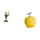 thumbnail image 1 of Escultura de rana de con forma de fruta, figura creativa de animal, adorno geométrico de mesa, coleccionable decorativo para chimenea, regal, 1 of 8