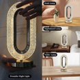 thumbnail image 4 of Oval Crystal Stand Table Lamp, LED Touch Night Light, Small Bedside Nightstand Table Lamp, Dimmable Glass Lamp, Murano Aesthetic Lamp, 4 of 5