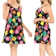 thumbnail image 2 of HAPPY BAY Women's Honeymoon Lounge Dress Slip Chemise 18 Plus Hibiscus Pink-AC54, 2 of 4
