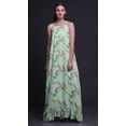thumbnail image 4 of Bimba Pastel Mint Bird Bulbul Nightgowns For Women Rayon Printed Spaghetti Strap Womens Nightwear Lingerie Medium, 4 of 5