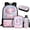 Kawaii Axolotl, variant on Yuyamidu Kawaii Axolotl School Backpack Set 4 Pieces with Lunch Bag Pencil Case and Water Bottle Holder for Kids Girls Boys Elementary and Middle School
