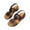 Coffee, variant on Clearance VerPetridure Sandals For Women Casual Summer British Style Women's Shoes Flower Sandals Women's Flat Sandals Shoes