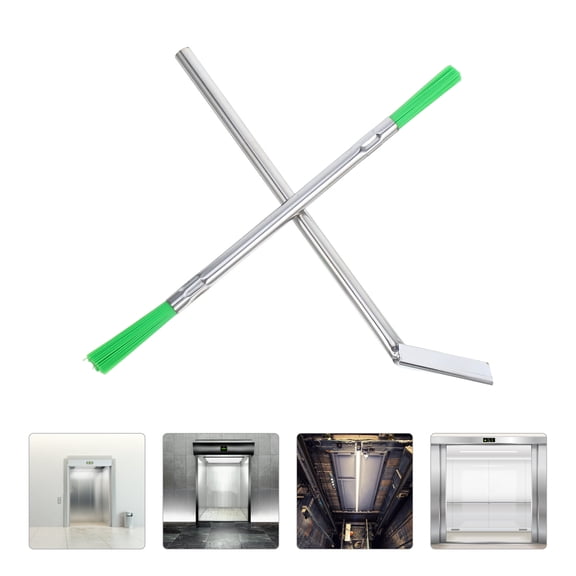 Supvox Portable Elevator Track Cleaning Kit with Scraper and Brush for Effective Groove Debris Removal and Maintenance