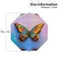 thumbnail image 2 of Leather Coasters with Heat-resistant for Drinks, Oil Painting Beautiful Butterfly -标题2 Octagon, 2 of 5