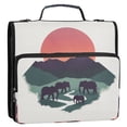 thumbnail image 5 of FORMRS Zipper Binder with Shoulder Strap 2-inch Ring 500 Sheet Capacity File Bag, Abstract Elephant, 5 of 5