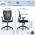 Production Mesh Office Chair, Ergonomic MidBack Computer DeskChair