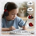 thumbnail image 2 of MIDOLA Volume Limited 85/110dB Kids Headphone Over-Ear/On-Ear Foldable Sound Noise Protection Headset with Inline AUX 3.5mm Cord w/Mic for Child School Cellphone Pad PC Notebook Black, 2 of 5