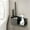 Black_Free Size, variant on Kchsji Wall Mounted Toilet Brush Holder with Cleaning Compartment No Drilling Bathroom Organizer Space-Saving Compact Cute Teddy Bear Shelf for Small Bathroom Storage Neat and Practical