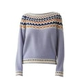 thumbnail image 4 of Bovemsi Womens Sweaters Pullover Fall Winter Casual Loose Long Sleeve Knitted Tops Cute Sweaters, 4 of 4