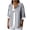 Navy, variant on VEKDONE 3/4 Length Sleeve Stripe Tops for Women Summer Button Down V-Neck Tunic Tops Casual Loose Fit Lightweight Blouse Fashion Clothes White L