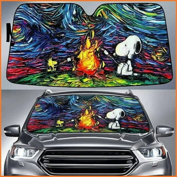 Funny Windshield Sun Shade for Car Sunshade for Car Windshield Covers Blocks UV Rays Automotive Interior Sun Protection 51 x 27.5 in