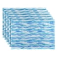 thumbnail image 2 of Wavy Stripe Pattern Reversible Placemat Non Slip Coffee Mat 18x12 Inch for Dining, Kitchen, Coffee, 2 of 9