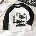thumbnail image 2 of HCPDER Toddler Tshirts Boys 2T Toddler Shirts Boys Boys' Long Sleeve Tees Crewneck Cotton Soft Shirts 12-18 Months, 2 of 3