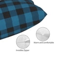 thumbnail image 3 of Kdxio Cotton Pillow Cases 20"x30" Pillowcases,Soft and Breathable Bedroom Pillow Cases-Blue Black Plaid, 3 of 8