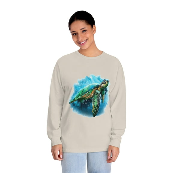 Water Turtle 1, Unisex Classic Long Sleeve T-Shirt