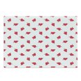 thumbnail image 1 of Valentine`s Day Cutting Board, Cartoon Hearts with Arrows Love Passion and Romance Pattern, Decorative Tempered Glass Cutting and Serving Board, Large Size, Dark Coral Brown White, by Ambesonne, 1 of 1