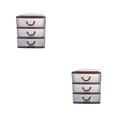 thumbnail image 4 of ziyahi Organizer Storage Drawer - plify Life With Smart Storage Solutions Multi-Layer Desktop Drawer brown three layers 2Set, 4 of 6