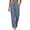 Dark Gray, variant on Gamviast Casual Wide Leg Pants for Women High Waisted Elastic Waist Trousers with Button Detail Loose Fit Comfy Summer Beach Lounge Bottoms Everyday Wear Mint Green S