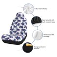 thumbnail image 6 of Zufioo Boho elephant Print Car Seat Protectors, SUV, Truck, Van Seat Covers - Strap Design, High Elasticity and Dustproof, Car Interior Protectors Auto Parts-1, 6 of 9