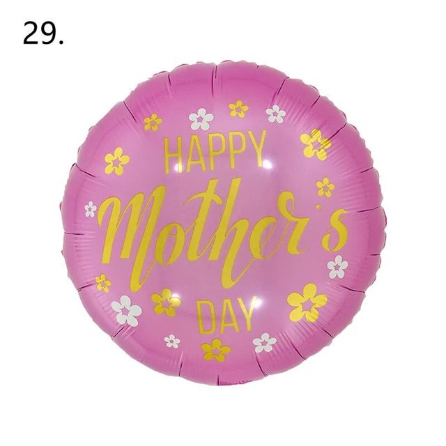 10pcs 18inch Heart Shape Spanish Happy Mother‘s Day Foil Helium Balloons Happy Mother‘s Day Mom Birthday Party Decorations Gifts18inch Gao Jinjia LED