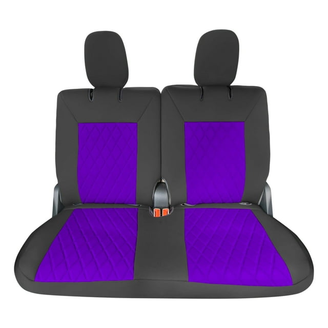 For 2020-2024 Ford Explorer Base FH Group Neoprene Custom Fit Car Seat Covers Water Resistant - Rear Set Purple