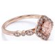 thumbnail image 3 of JeenMata Anillo de Compromiso Art Deco de Morganita de Talla Brillante Redonda de 1,75 Quilates en Oro Rosa de 18 K sobre Plata, 3 of 6