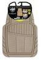 Auto Drive 4-Piece Premium Rubber Floor  Mat Toll Tan- Universal Fit for Cars, Trucks,202WM32