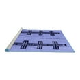 thumbnail image 2 of Ahgly Company Machine Washable Indoor Round Oriental Blue Modern Area Rugs, 3' Round, 2 of 4