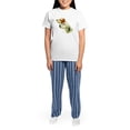 thumbnail image 4 of CafePress - English Setter Women's Light Pajamas - Women's Short Sleeve Print T-Shirt and Pants Light Cotton Pajama Set, 4 of 7