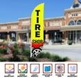 thumbnail image 4 of Tire Shop Sign feather flag for Outdoor by Mavis Printing | 11.5 FT Long Polyester Outdoor Banner Flag for Easy Hang | HD Print Swooper I Flag Only to Advertise Car Business| Made in USA I Flag Only, 4 of 5