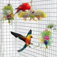 thumbnail image 5 of Paquete de 3 juguetes para masticar pájaros, trituradora de forraje, juguete, trituradora de jaula para loros, juguete para pájaros, lufa, juguete colgante para cacatúa, conure, loro gris african, 5 of 5