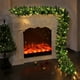 thumbnail image 1 of Decoración navideña de ratán, decoración de escaparate navideña cifrada, árbol de Navidad colgante con luces., 1 of 6