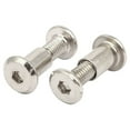thumbnail image 2 of Unique Bargains M6x20mm Male Thread Cupboard Cabinet Socket Hex Screw Post Silver Tone 20pcs, 2 of 4